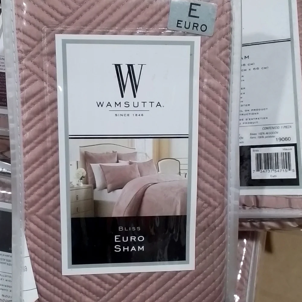 NEW Wamsutta Bliss Euro Sham Bedding Two Pack